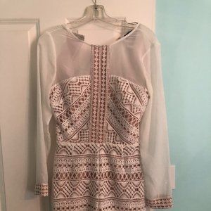 White lace romper